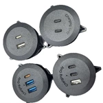 All Kinds Of Usb Charger Socket With 2 USB-C 1 USB-A