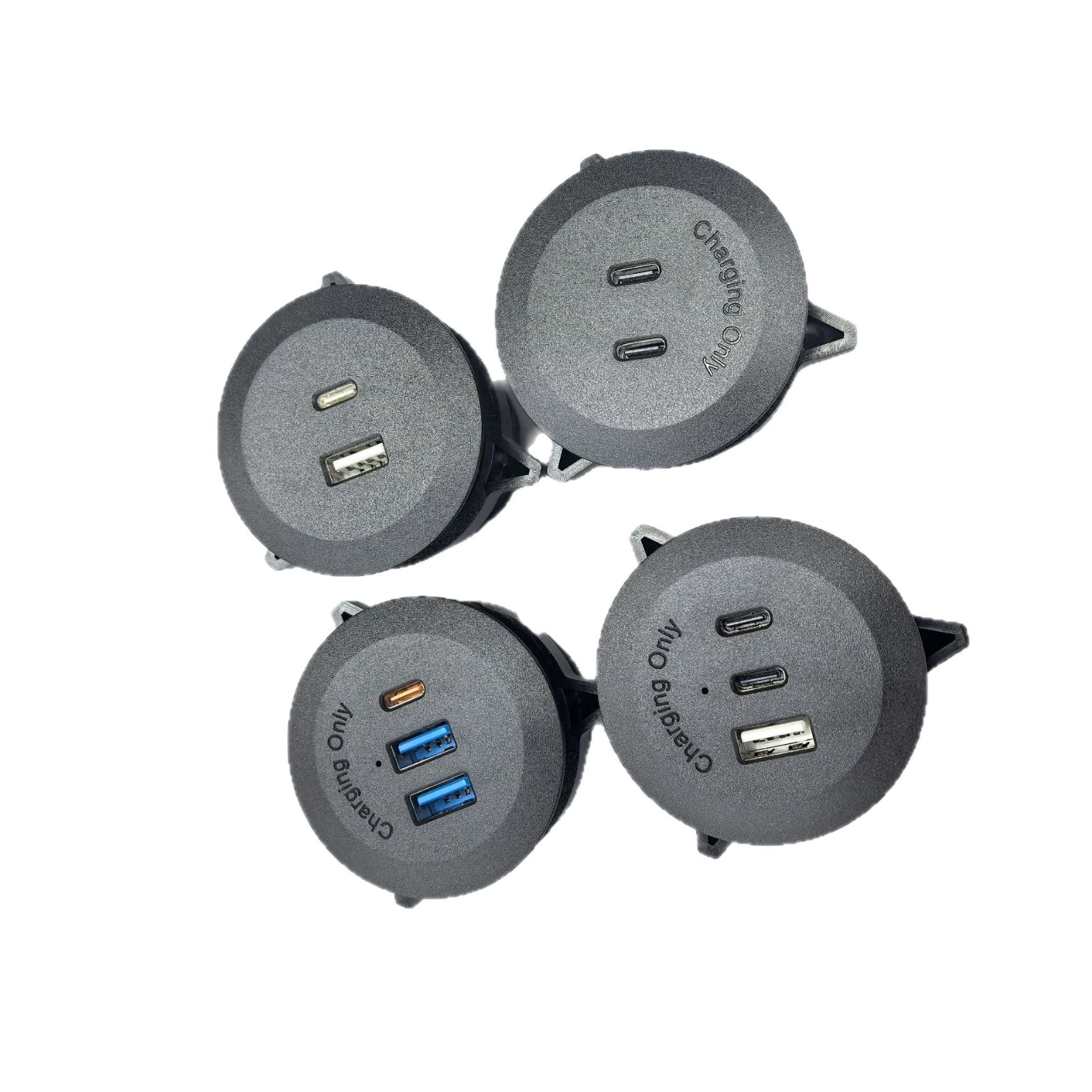 All Kinds Of Usb Charger Socket With 2 USB-C 1 USB-A