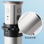 Germany Power Outlet Wifi Intelligent IP65 Waterproof Motorized Pop up Lifting Tower Socket With 2 USB-C Wireless Charging