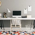 Desk Clamp Power Strip, Desktop Charging Station with 6 Outlets, Desk Outlets Connect 6.56FT Extension Cord, Flat Plug Desk Extender Power Supply for Office, Home