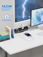 Desk Clamp Power Strip with 65W USB-C&USB A Ports 3 AC Outlet, Nightstand Edge Mount Charging Station Power Strip with USB-C Ports Tabletop Surge Protector for Home Office, Dorm Room(Black)