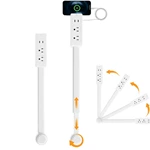 Electrical Outlet Extender Features USB-A,USB-C,2 AC Outlets,Wall Power Socket Expander Stick, Extendable Rotating Electric Outlet Plug Adapter Nightstands,Sofa, Desks and More Hard to Reach Space