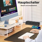 Desk Extension Lead 1.8M, 4 Way Switched Extension Socket with PD20W Charger(4 USB Ports), Desk Clamp Power Socket, Mountable Surge Protected Power Strip(13A 3250W) for Home Office